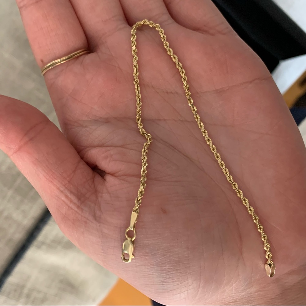 14k gold braids bracelet. Beautiful and real!